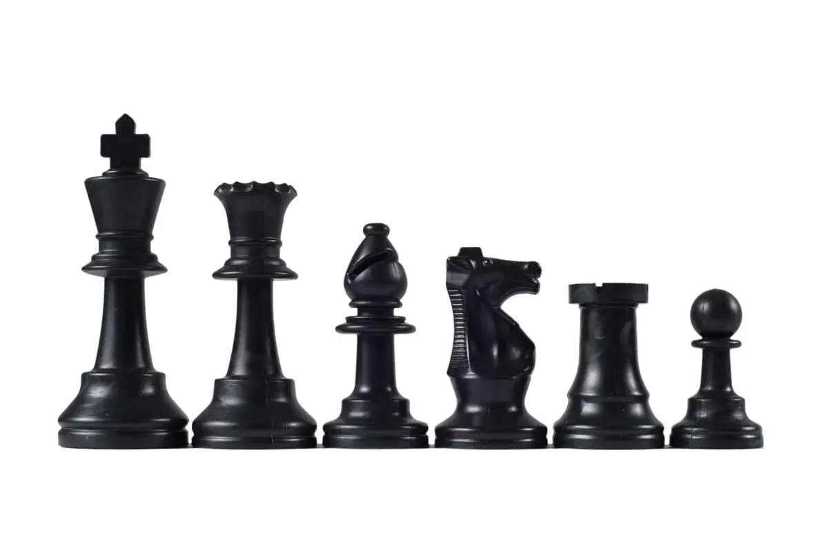 Wholesale Chess Staunton Colored Chess Pieces - Black