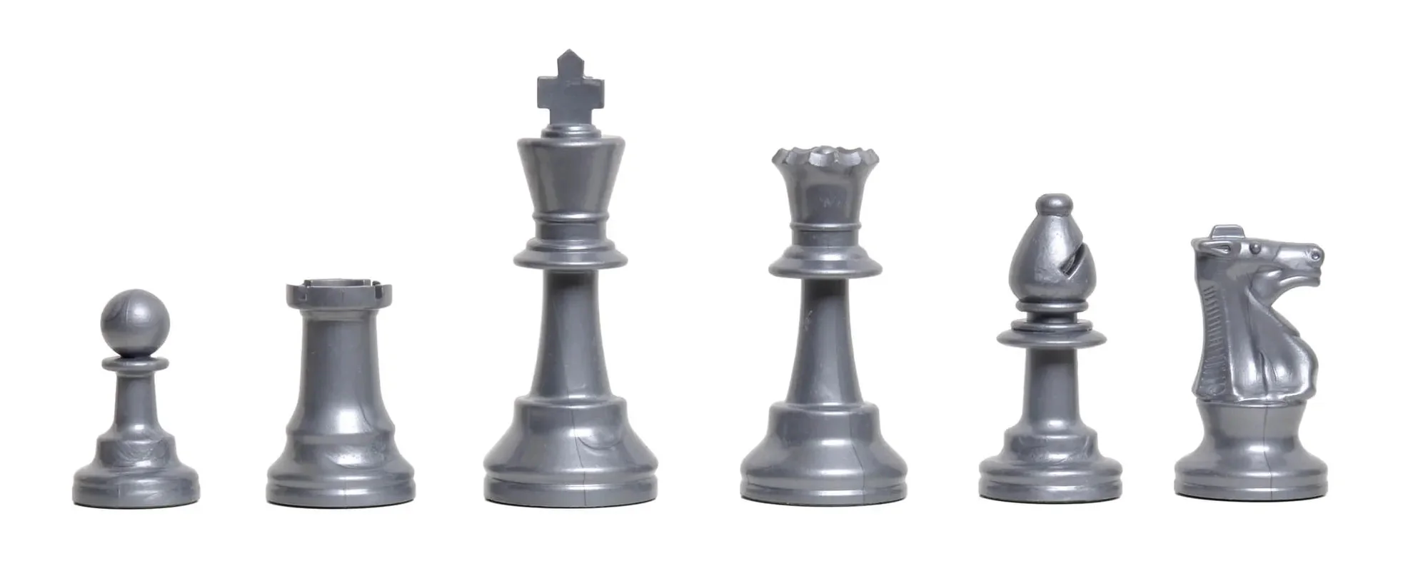 4 Player Chess Set Combination - Single Weighted Regulation Colored Chess Pieces & 4 Player Vinyl Chess Board - Image 5