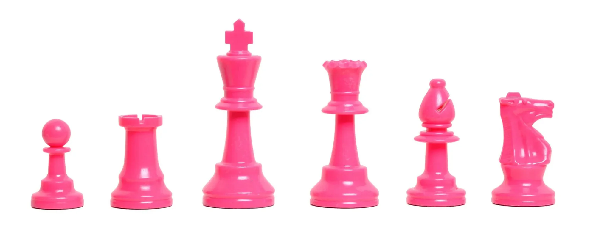 4 Player Chess Set Combination - Single Weighted Regulation Colored Chess Pieces & 4 Player Vinyl Chess Board - Image 7
