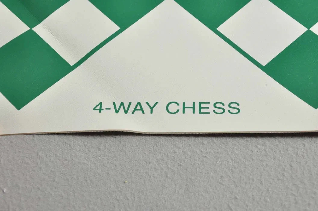 4 Player Vinyl Chess Board - 1.56" Squares - Image 3