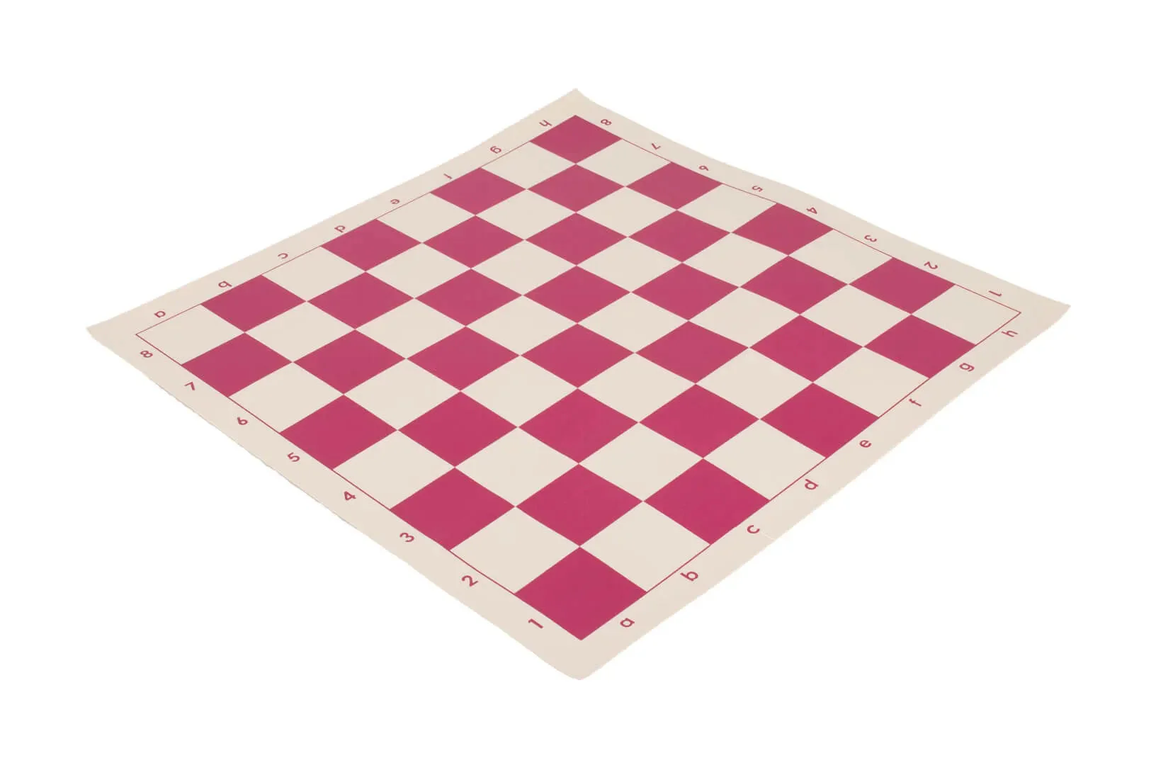 5 x Regulation Vinyl Tournament Chess Board - 2.25" - Fuchsia & Buff