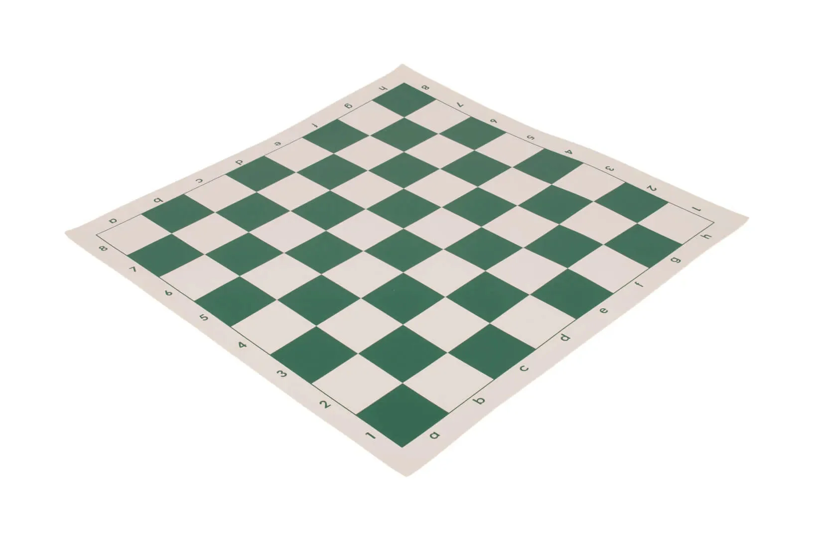 5 x Regulation Vinyl Tournament Chess Board - 2.25" - Green & Buff