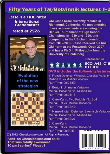 E-DVD 50 Years of Tal-Botvinnik - 4 DVD's - Chess Lecture - Volume 24 - Image 2