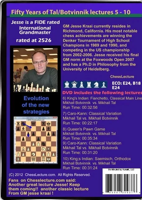 E-DVD 50 Years of Tal-Botvinnik - 4 DVD's - Chess Lecture - Volume 24 - Image 4