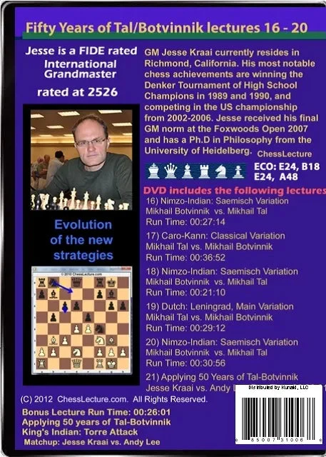 E-DVD 50 Years of Tal-Botvinnik - 4 DVD's - Chess Lecture - Volume 24 - Image 8