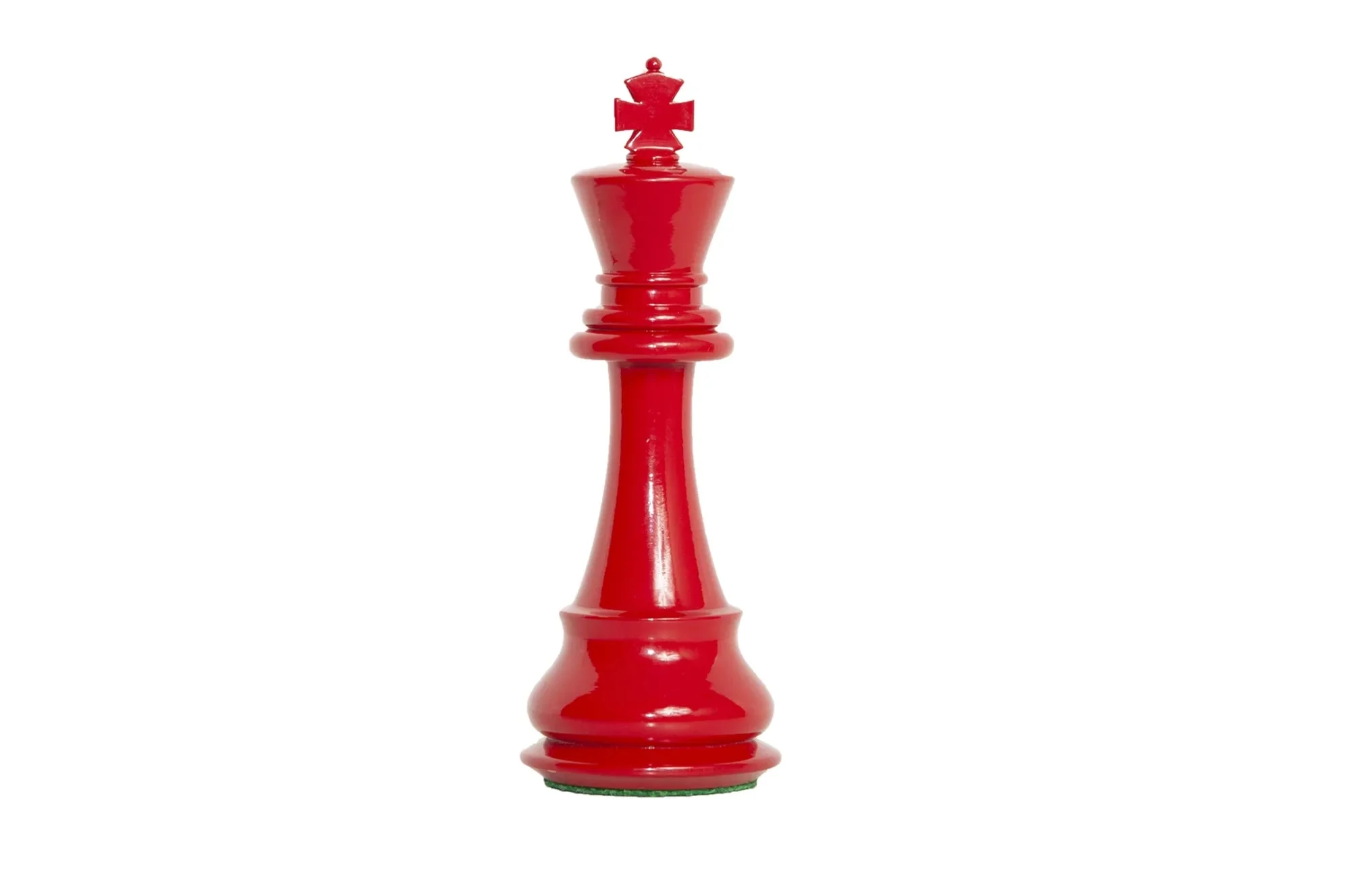 6" Classic Paperweight - Red Lacquered- King