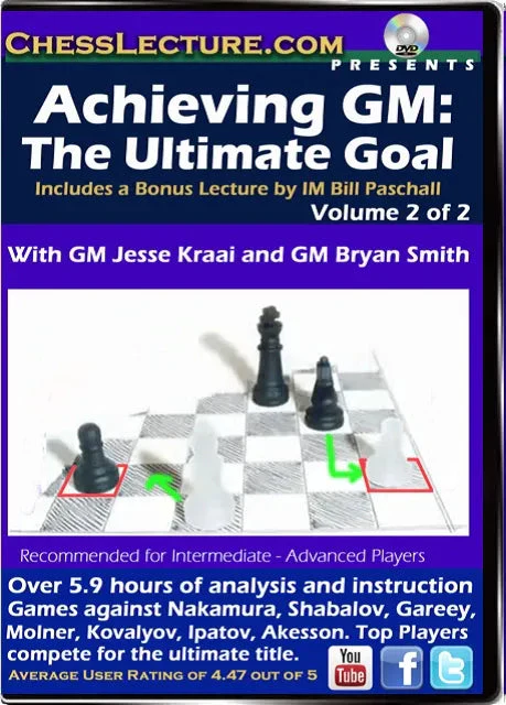 E-DVD Achieving GM - The Ultimate Goal - 2 DVDs - Chess Lecture - Volume 123 - Image 2