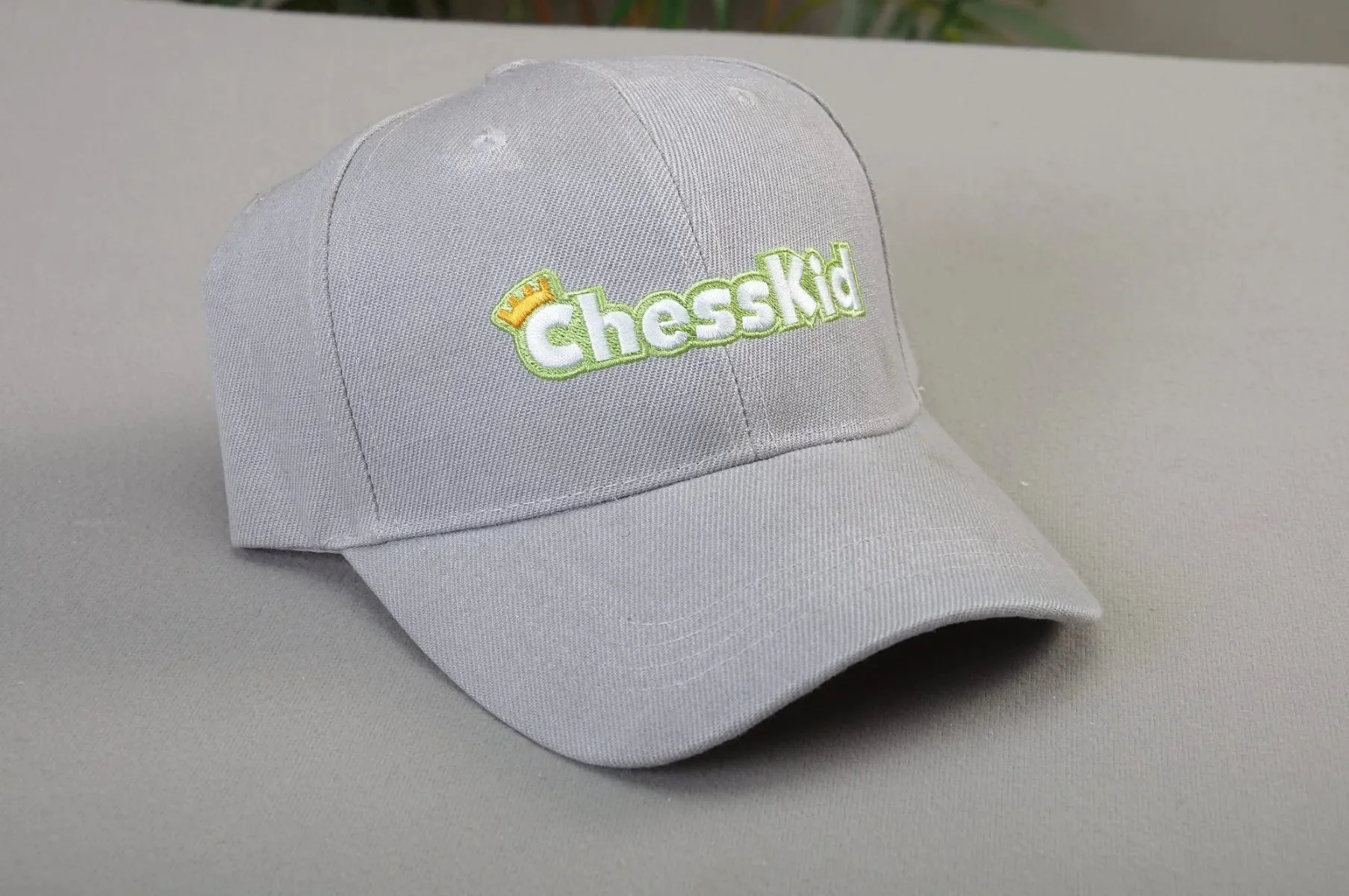 ADULT - ChessKid Baseball Hat - Gray - Image 2