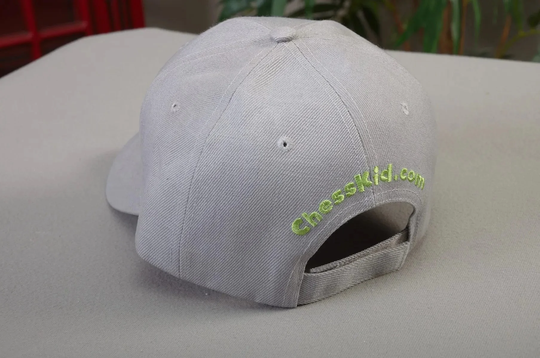 ADULT - ChessKid Baseball Hat - Gray - Image 3