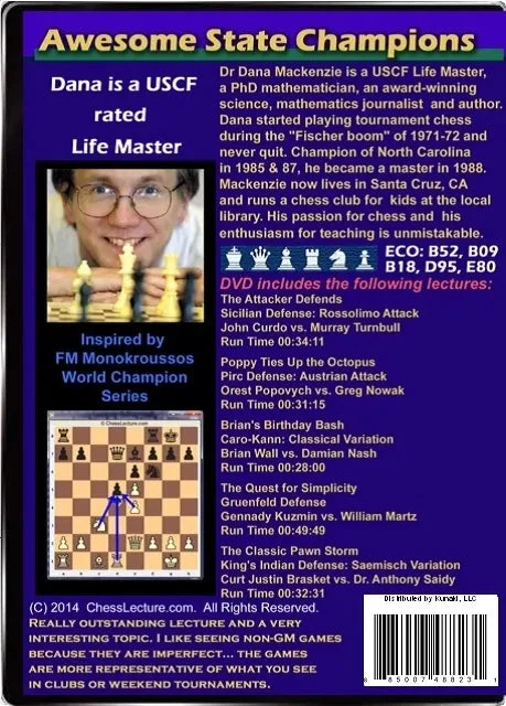 E-DVD Awesome State Champions - Chess Lecture - Volume 86 - Image 2