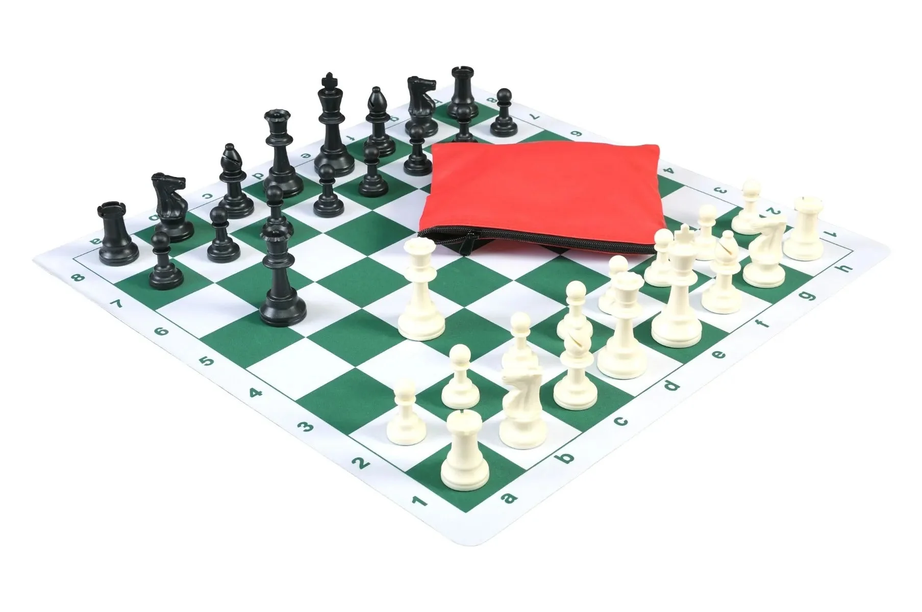 Basic Chess Set Combination with Mousepad Board and Single Weighted Regulation Plastic Chess Pieces - Image 4