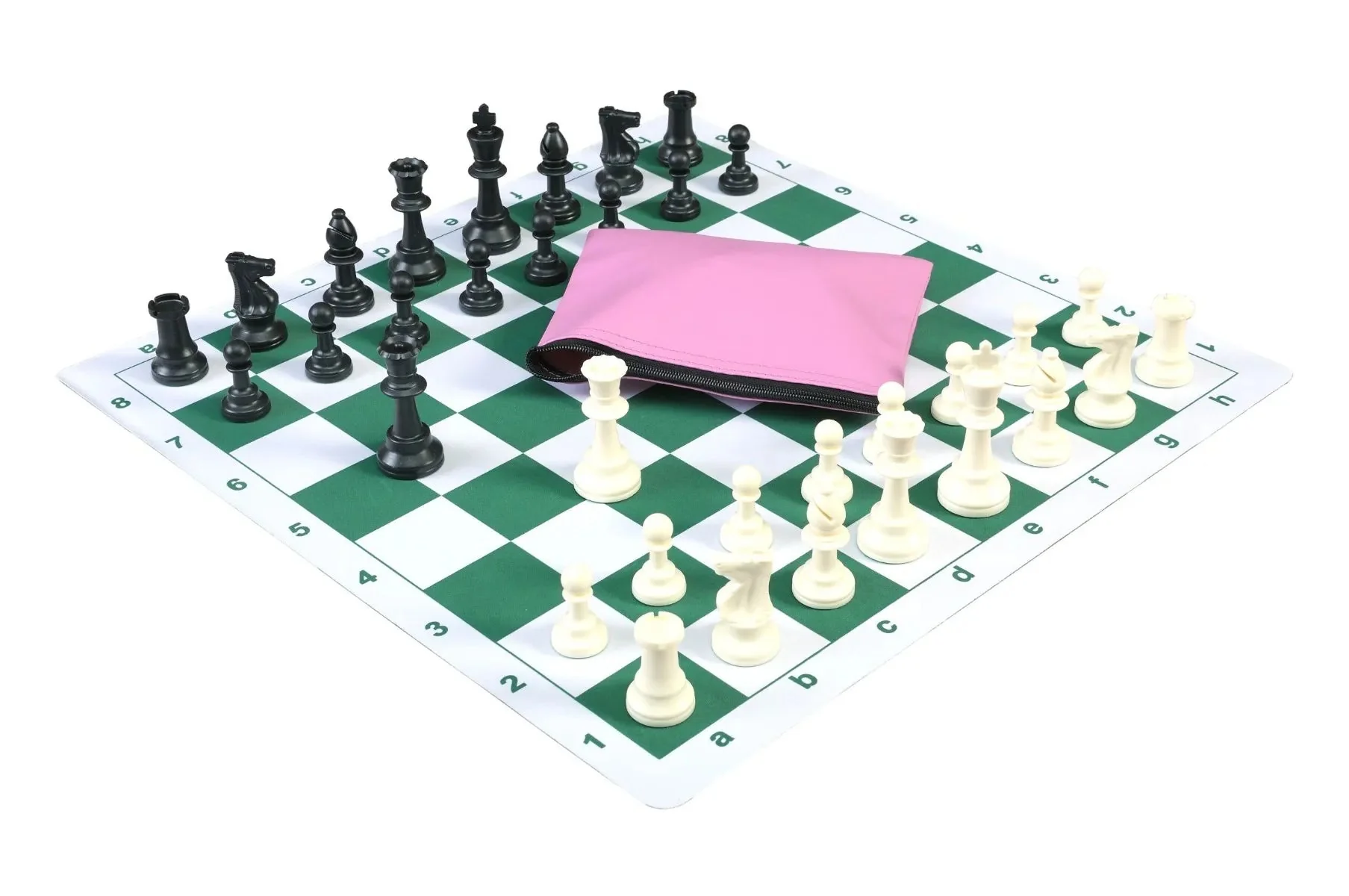 Basic Chess Set Combination with Mousepad Board and Single Weighted Regulation Plastic Chess Pieces - Image 6