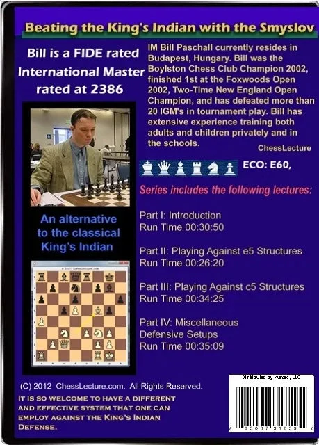 E-DVD Beating the King's Indian with the Smyslov - Chess Lecture - Volume 38 - Image 2