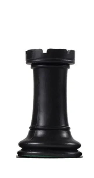 Big Knight Series Pieces - Black Rook