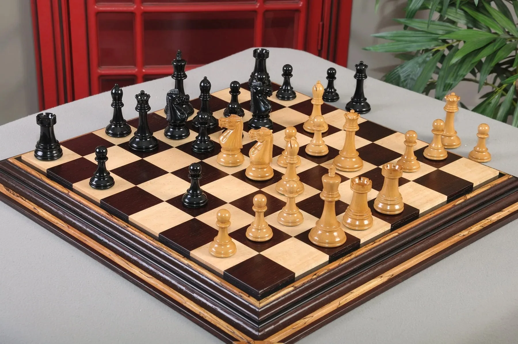 Black Lacquered and Antiqued Boxwood - Image 4