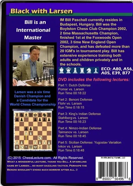 E-DVD - Black with Larsen - Chess Lecture - Volume 135 - Image 2