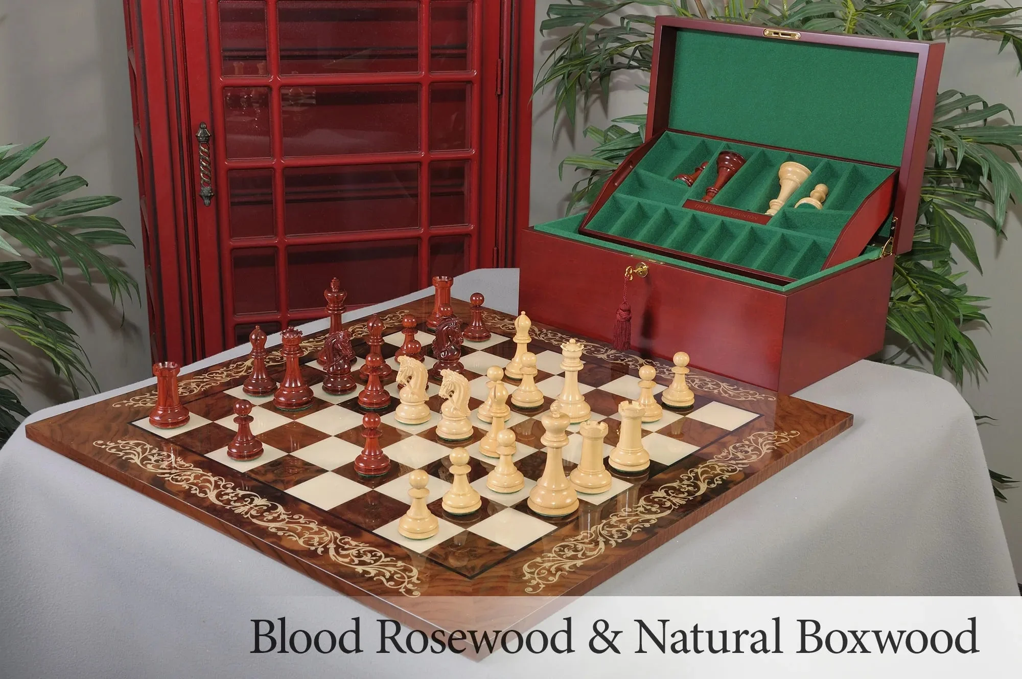 Blood Rosewood and Natural Boxwood