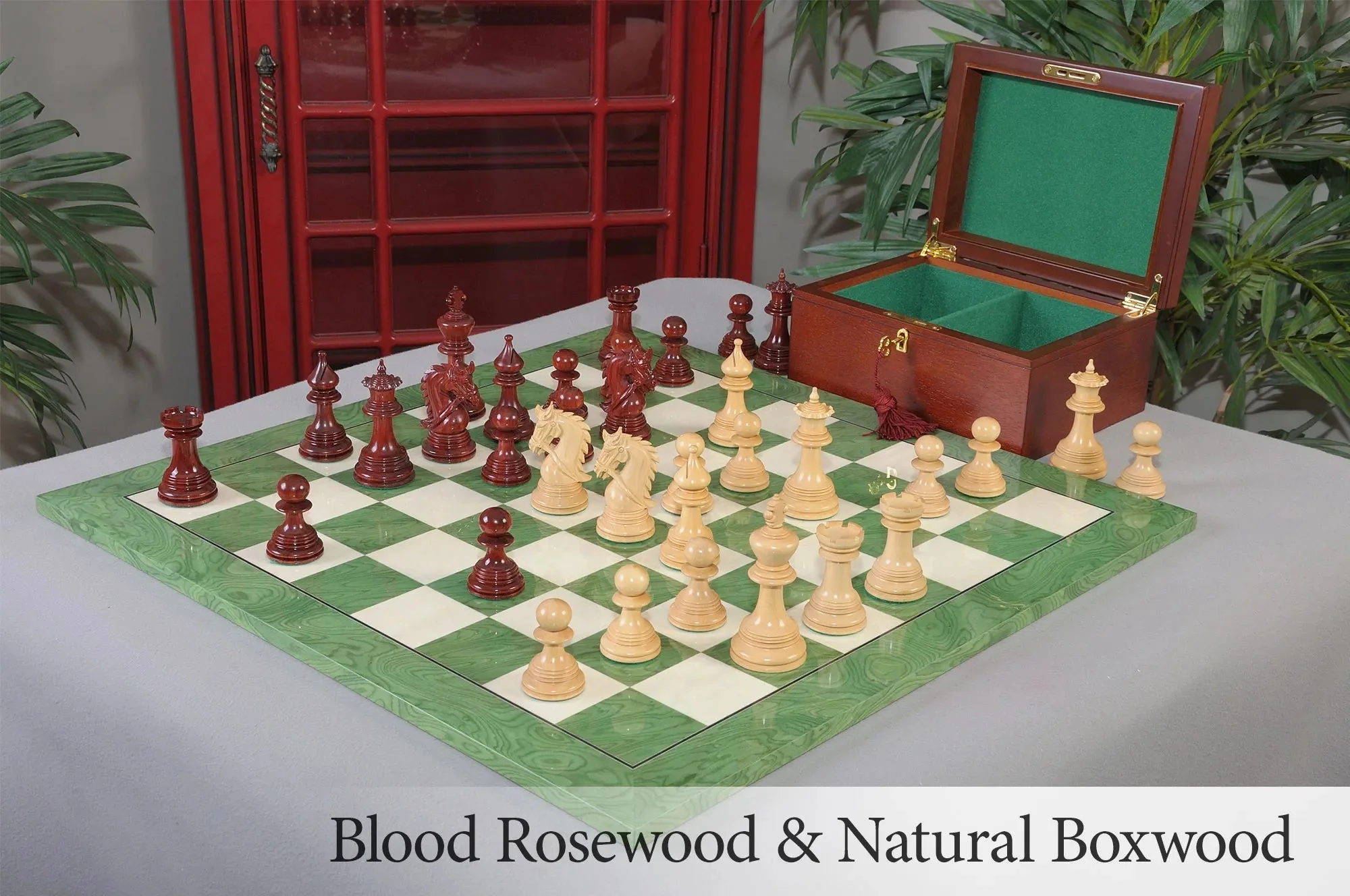 Blood Rosewood and Natural Boxwood