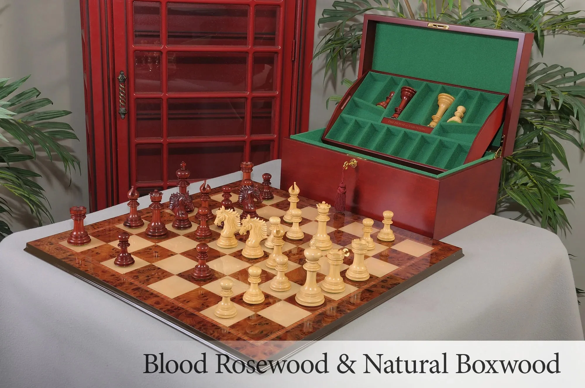 Blood Rosewood and Natural Boxwood
