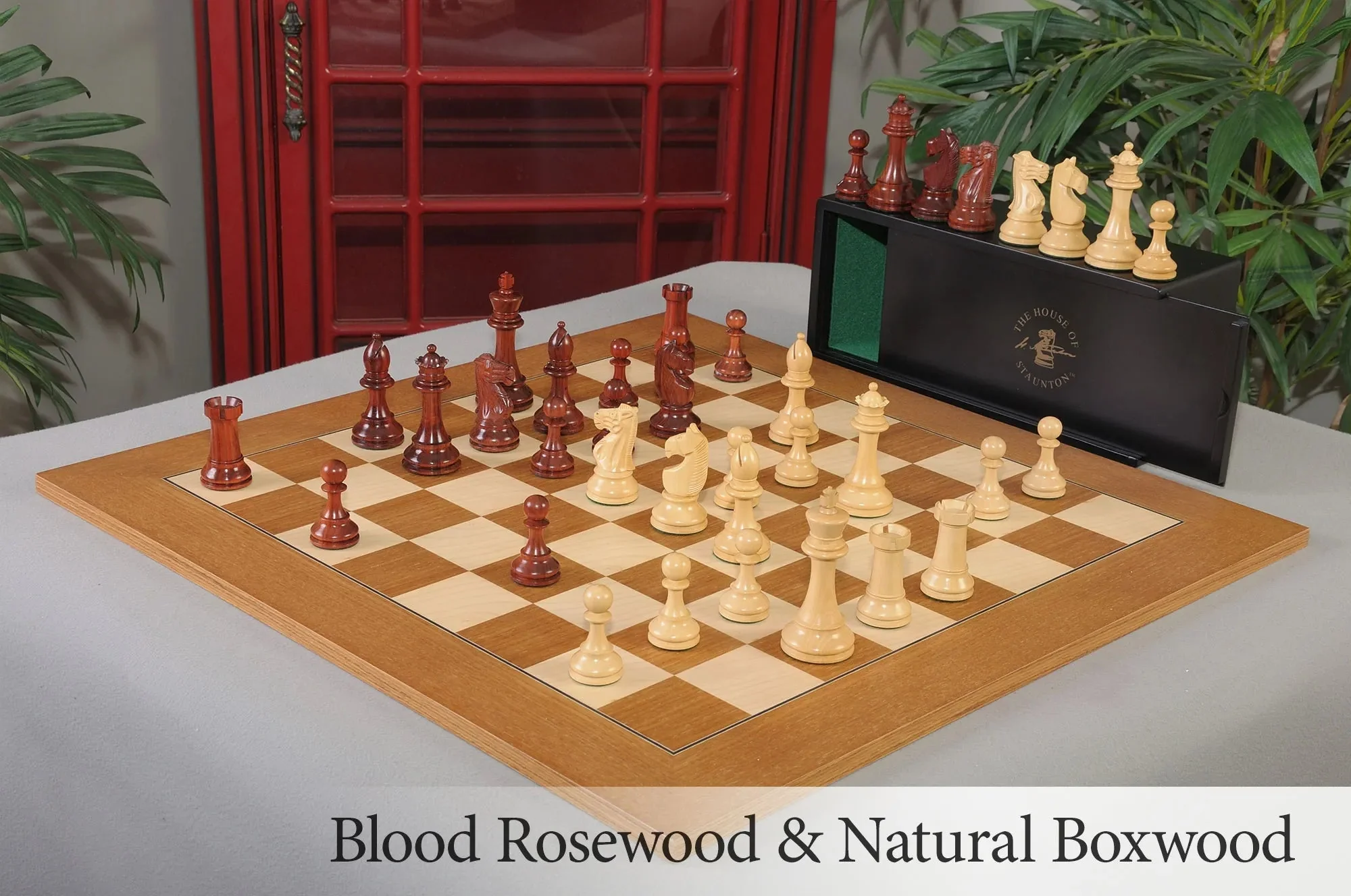 Blood Rosewood and Natural Boxwood
