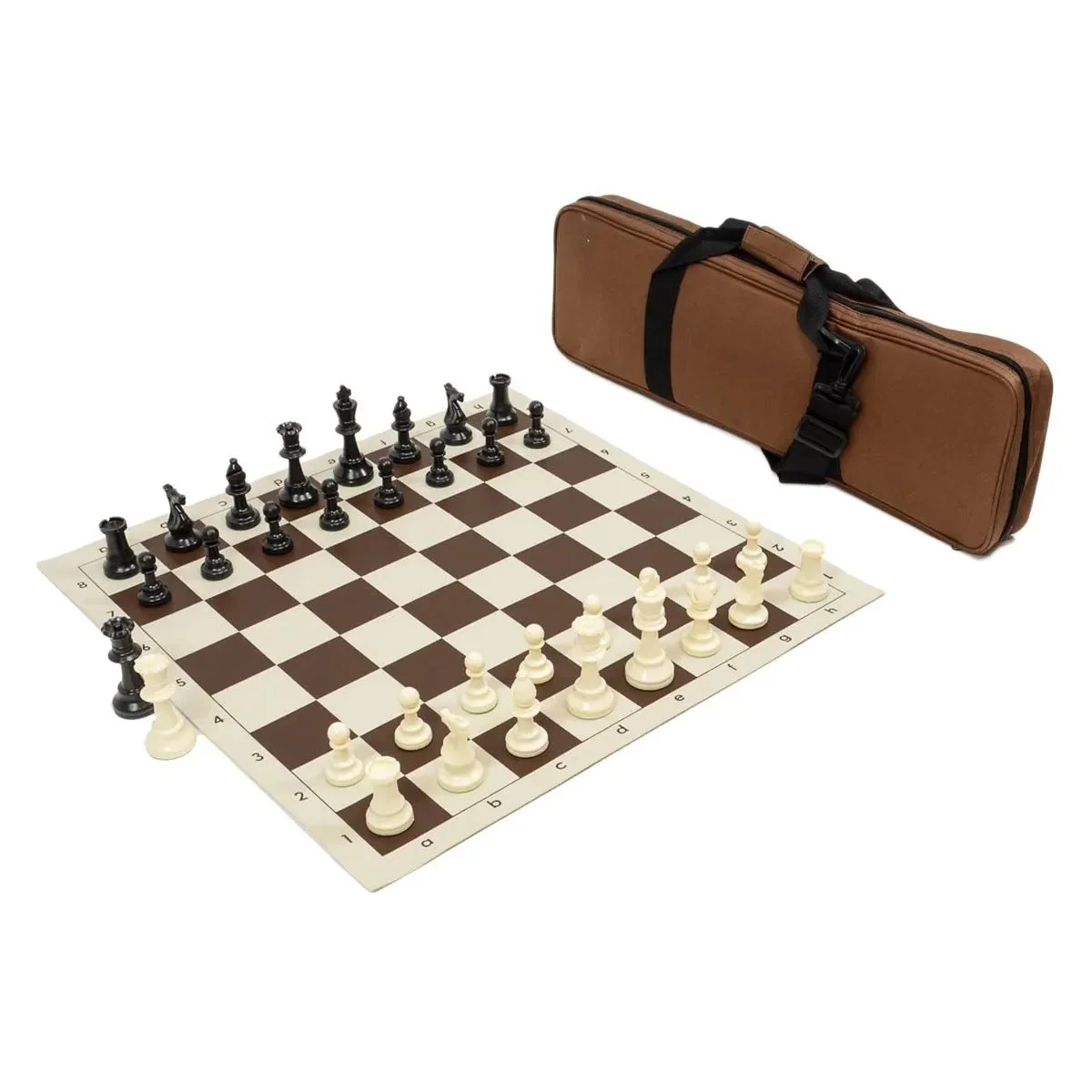 Wholesale Chess Heavy Tournament Chess Set Combo - Brown