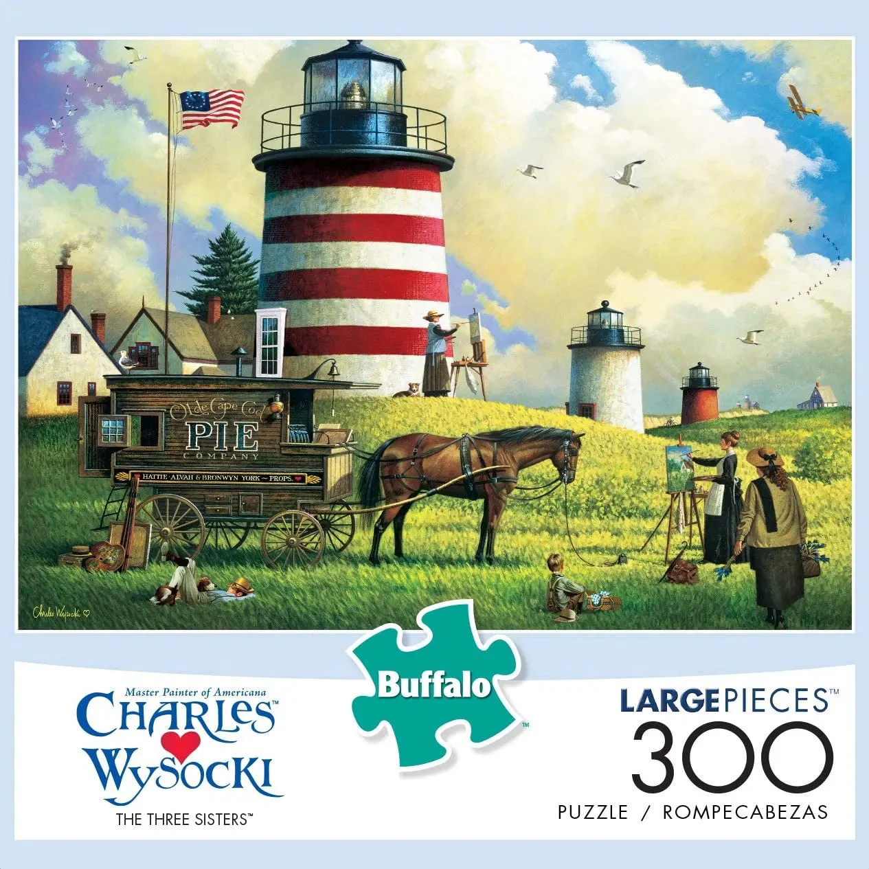Buffalo Games - Charles Wysocki - The Three Sisters - 300 Piece Jigsaw Puzzle