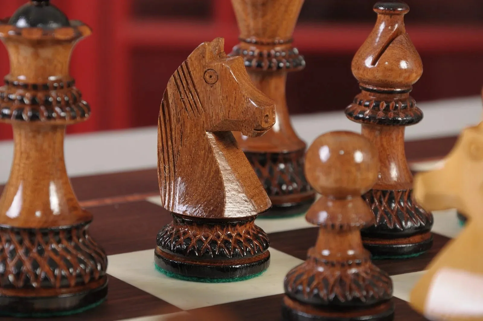 The Burnt Golden Rosewood Championship Series Chess Pieces - 3.75" King - Image 8