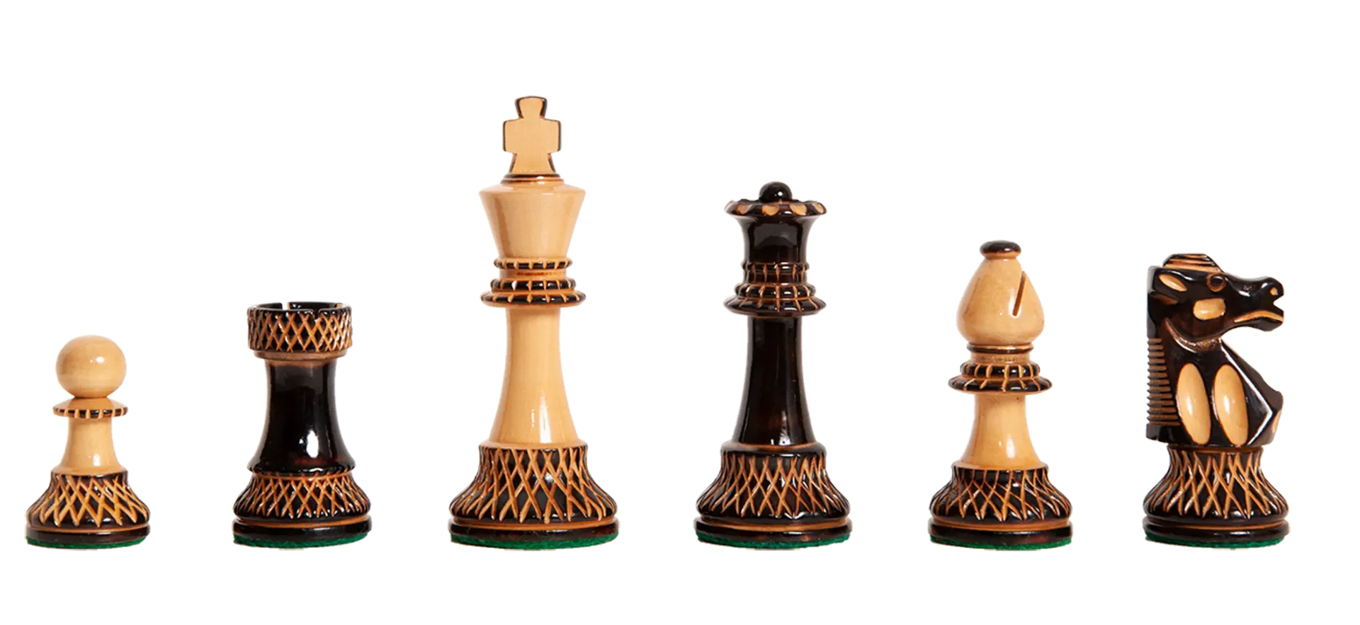 The Burnt Club Series Chess Pieces - 3.75" King