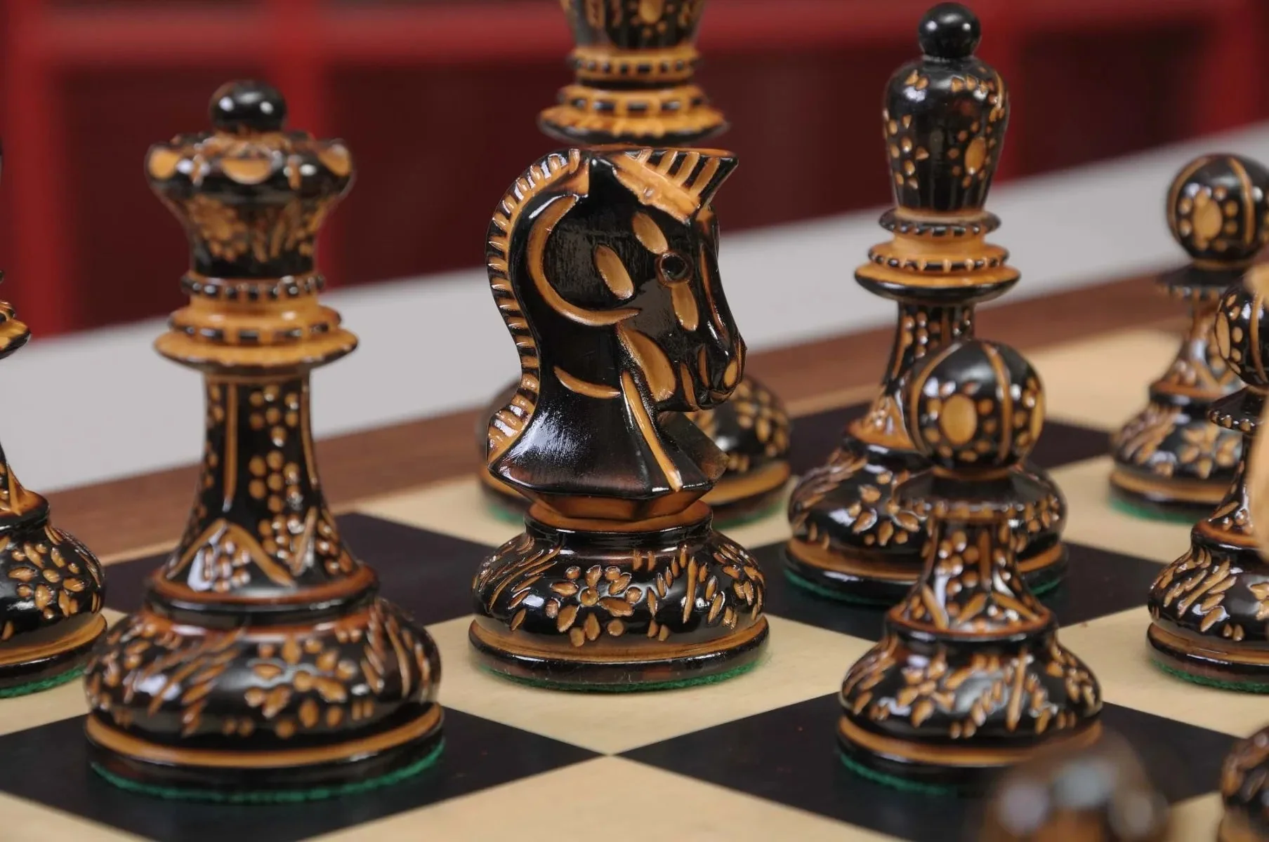 The Burnt Dubrovnik Series Chess Set, Box, & Board Combination - Image 7