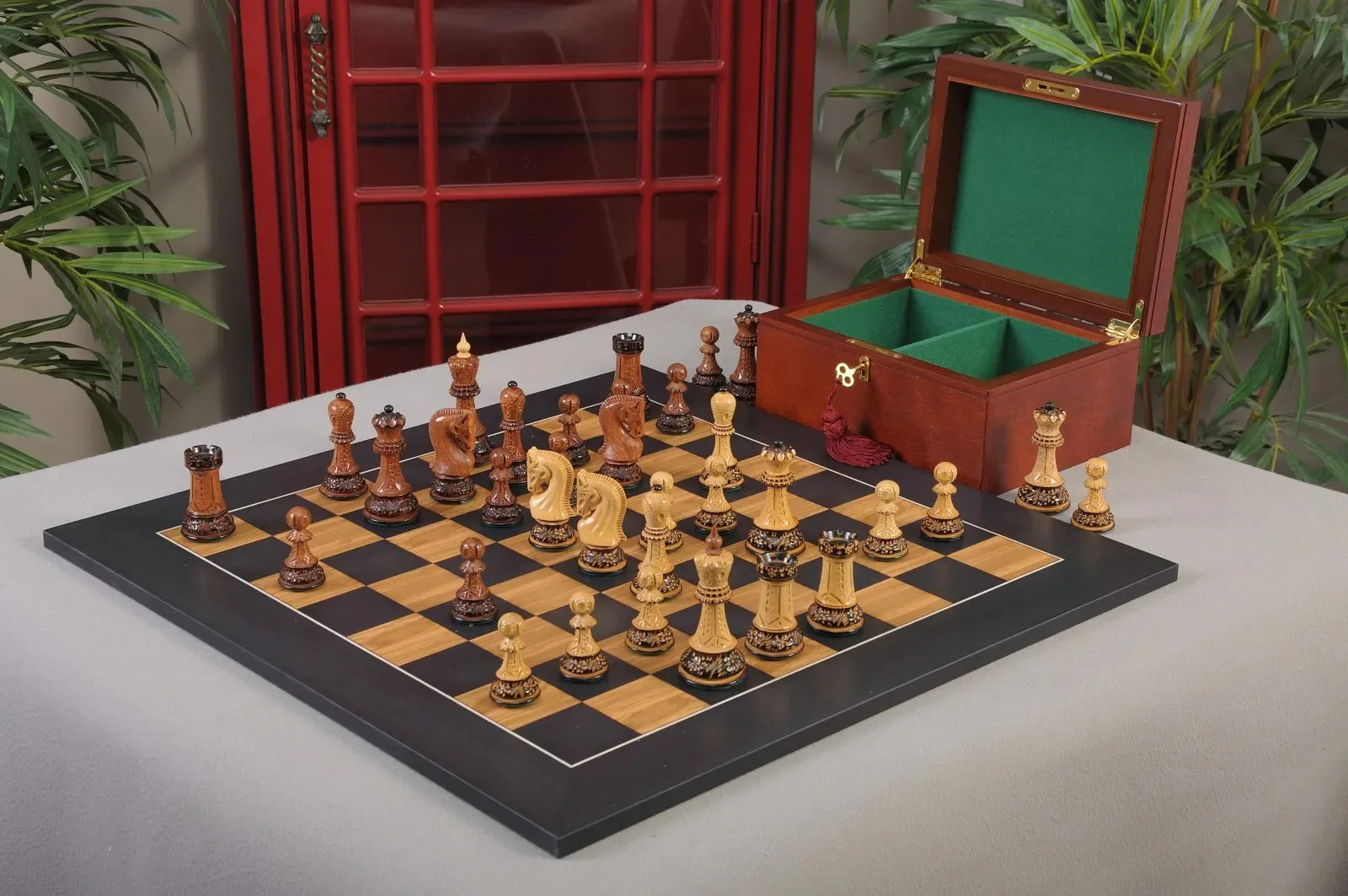 Burnt Golden Rosewood and Burnt Natural Boxwood