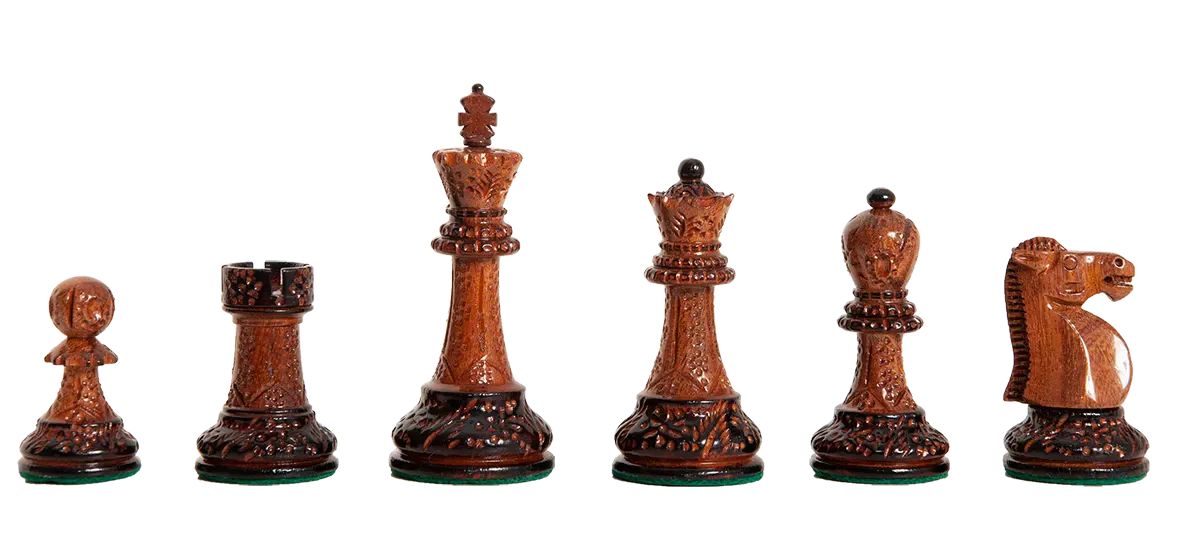 Burnt Golden Rosewood and Natural Boxwood