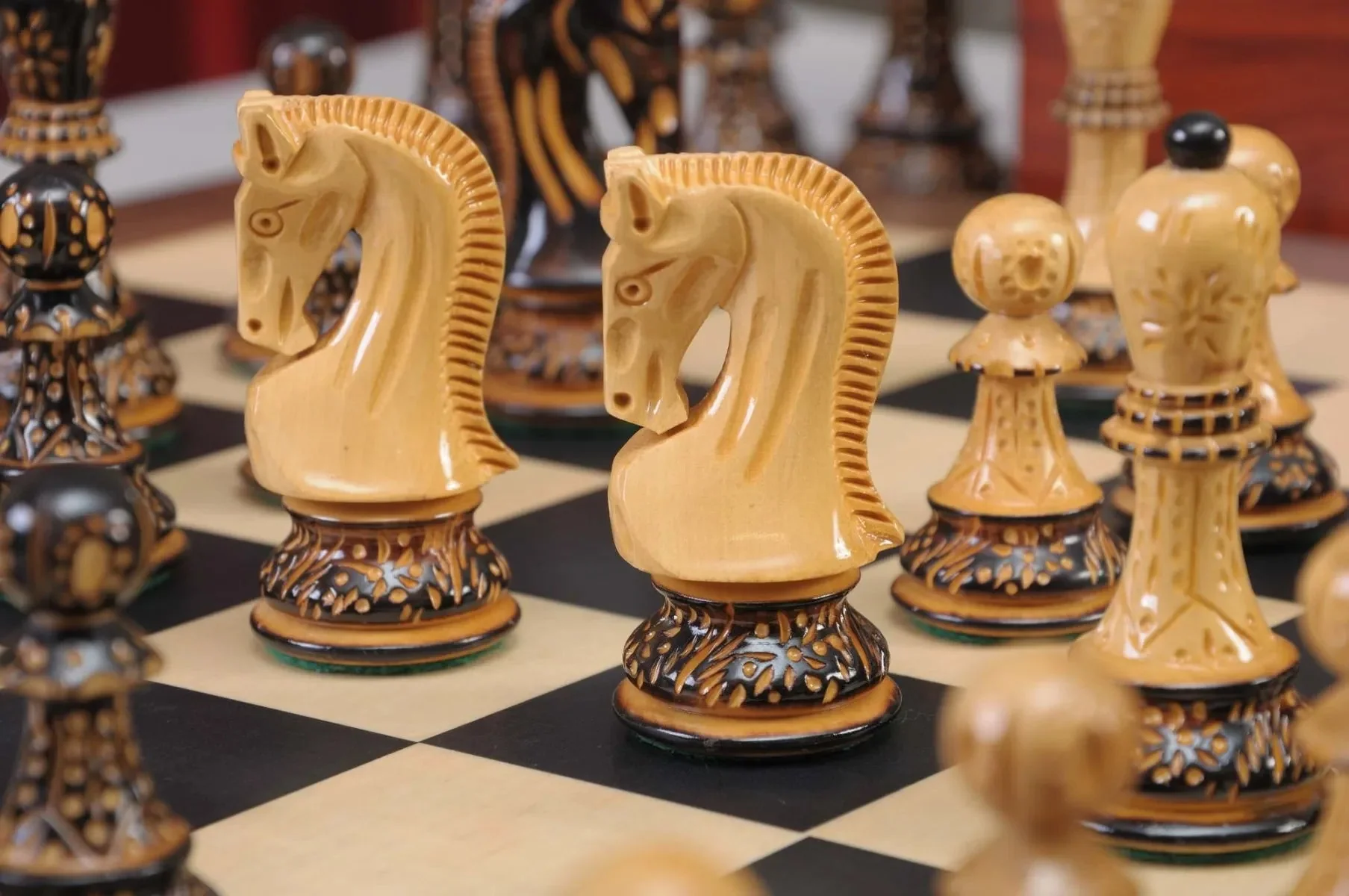 The Burnt Zagreb '59 Series Chess Set, Box, & Board Combination - Image 5
