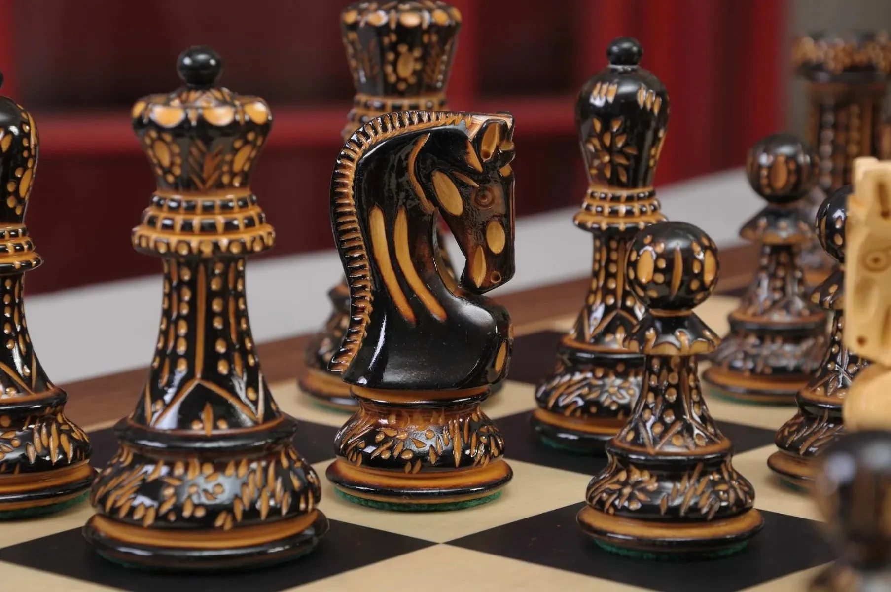 The Burnt Zagreb '59 Series Chess Set, Box, & Board Combination - Image 6