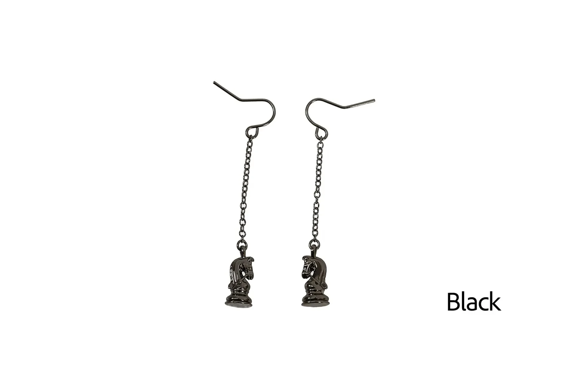 Caissa Collection Chess Pendant Earrings – KNIGHT - Image 2