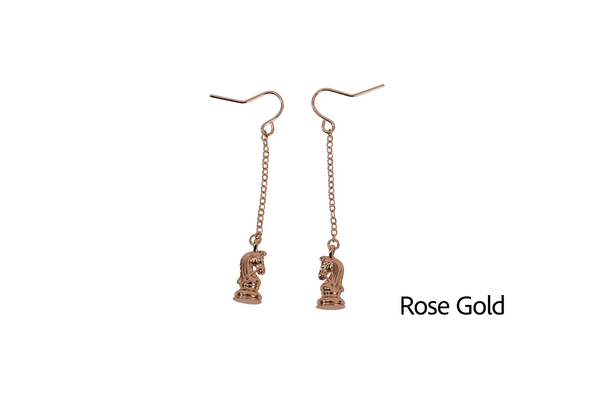Caissa Collection Chess Pendant Earrings – KNIGHT - Image 4