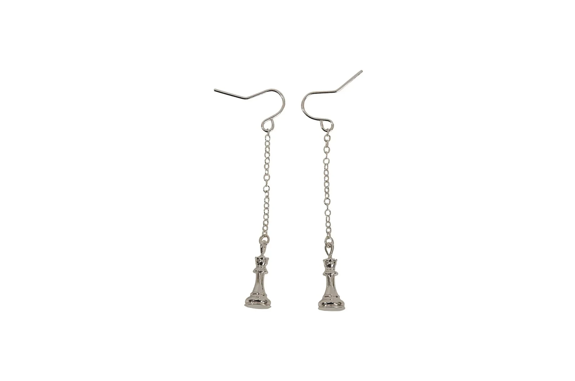 Caissa Collection Chess Pendant Earrings – QUEEN - Image 8