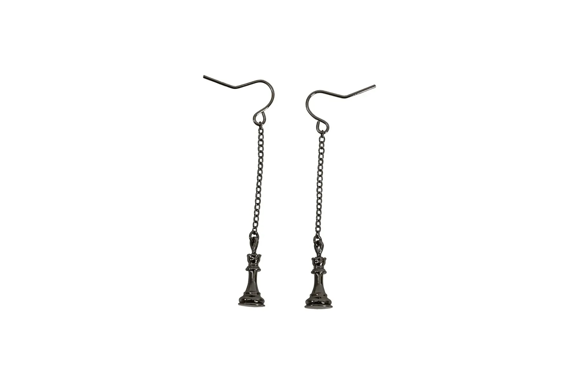 Caissa Collection Chess Pendant Earrings – QUEEN - Image 9
