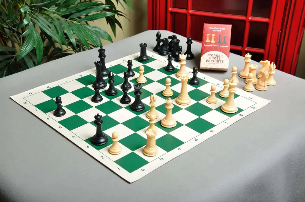 The Collector Series Plastic Chess Pieces - 3.75" King - Black & Natural