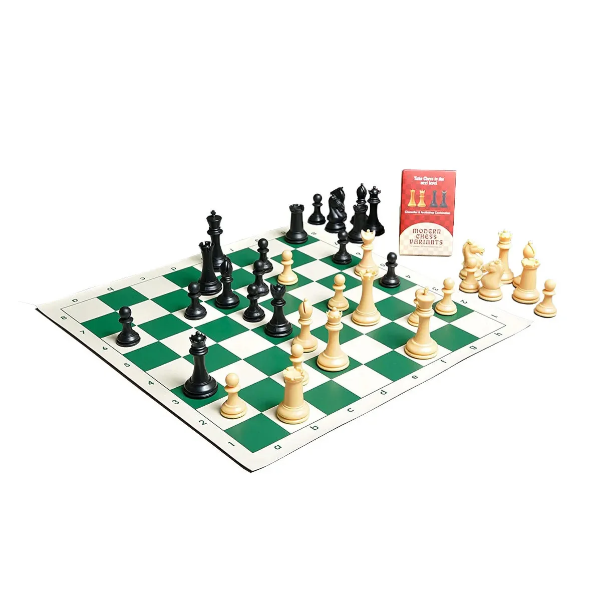 The Hastings Series Plastic Chess Pieces - 3.875" King - Black & Natural - Image 4