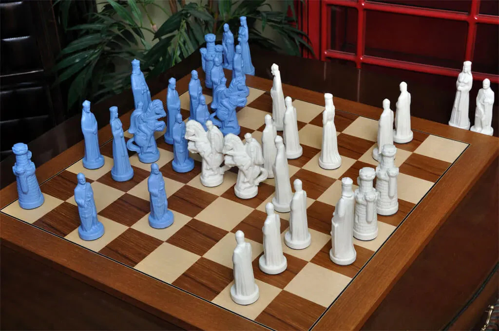 The Camelot Series Luxury Porcelain Chess Set - 5.0" King - Image 18