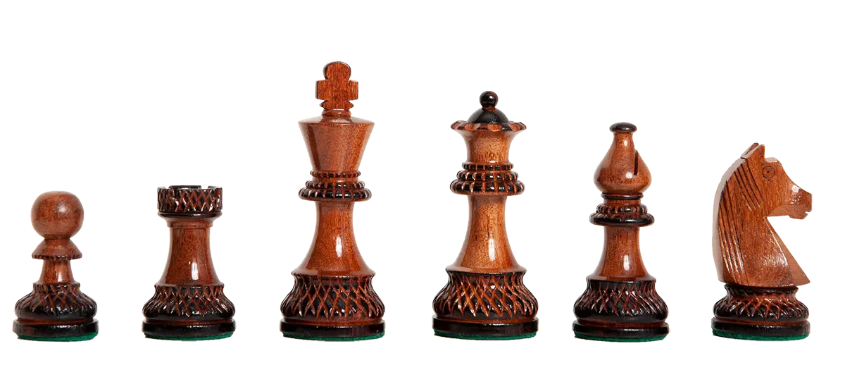 Burnt Golden Rosewood and Natural Boxwood