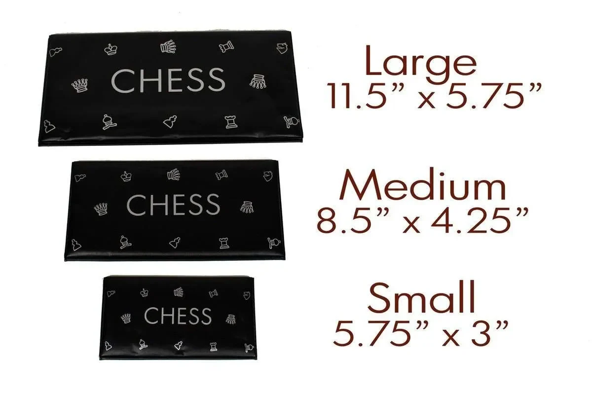 Checkbook Magnetic Travel Chess Set - 8.5" x 8.5" Board - Image 3