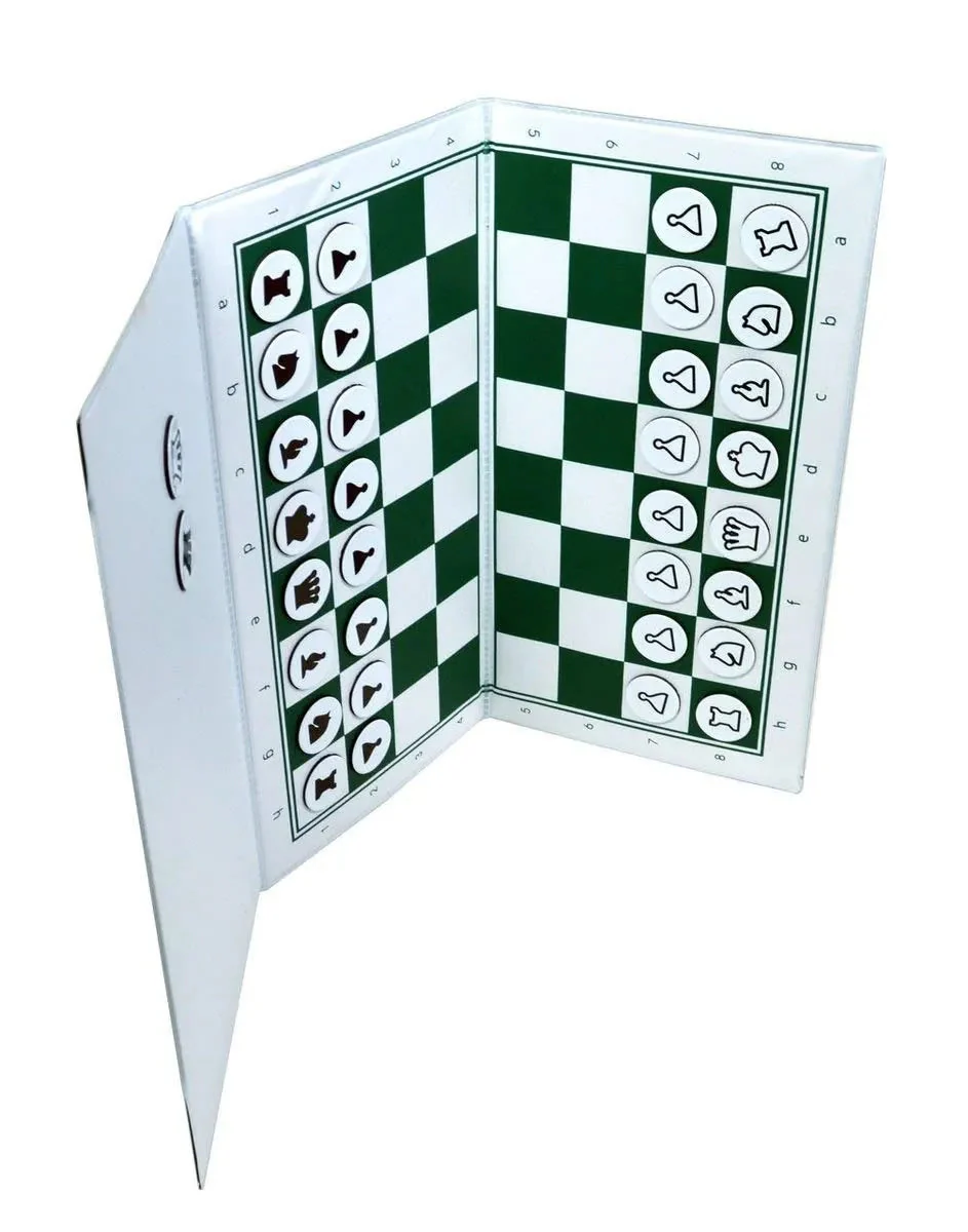 Checkbook Magnetic Travel Chess Set - 8.5" x 8.5" Board - Image 4