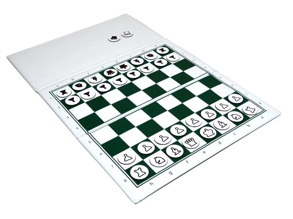 Checkbook Magnetic Travel Chess Set - 8.5" x 8.5" Board - Image 8