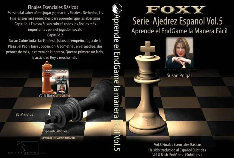 CHESSDVDS.COM IN SPANISH - WINNING CHESS THE EASY WAY - #8 - Essential Basic Endgames - VOL. 5