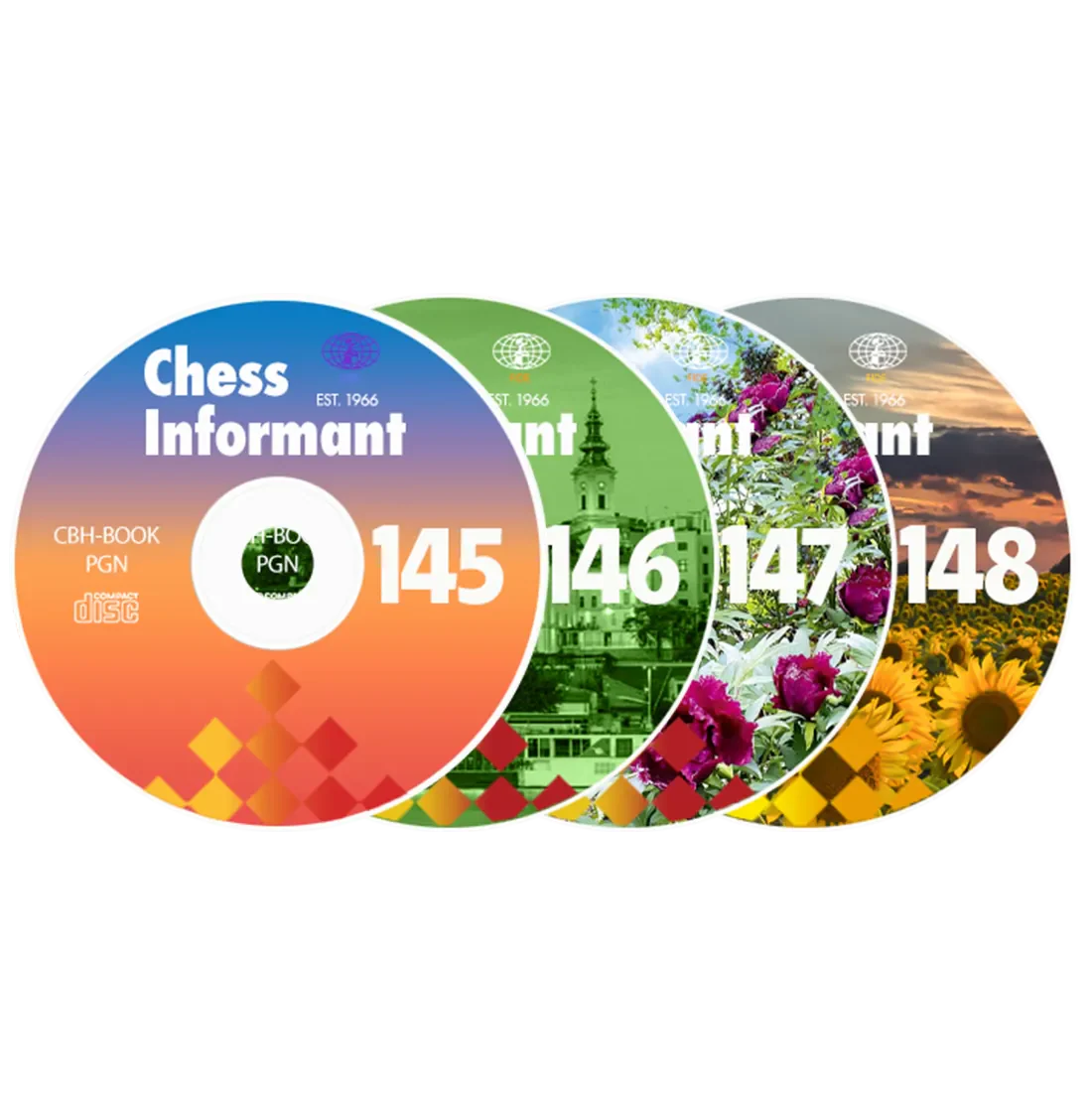 Issues #145, #146, #147 and #148 of Chess Informant on CD - ALL SHIP IMMEDIATELY