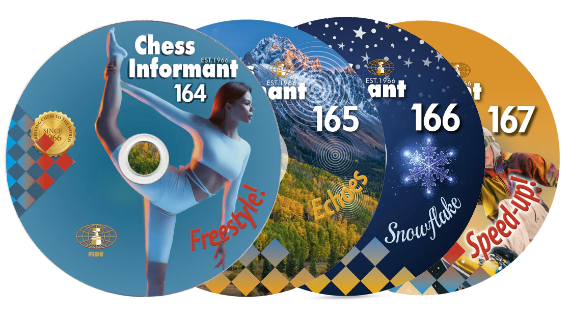 Issues #164, #165, #166 and #167 of Chess Informant on CD