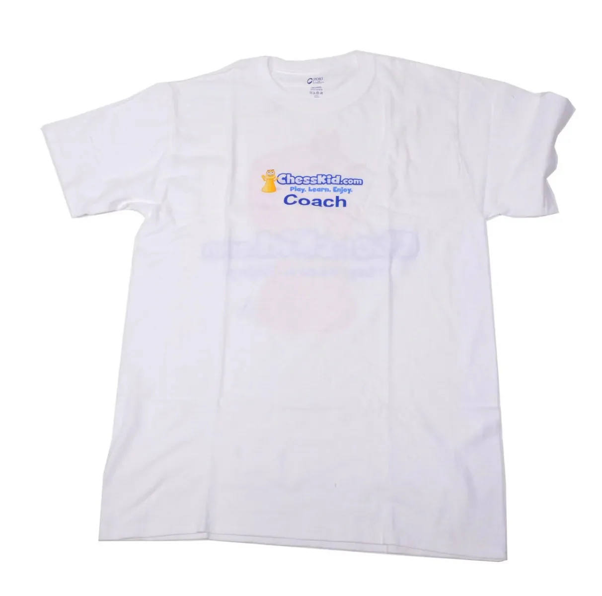 ChessKid.com White Coach T-Shirt - Adult Extra Large