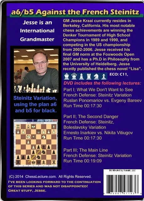 a6/b5 Against the French Steinitz - Chess Lecture - Volume 75 - Image 2