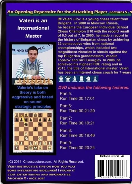 E-DVD An Opening Repertoire for the Attacking Player Lectures 5-9 - Chess Lecture - Volume 81 - Image 2